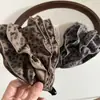 Grampo Banana Estilo Coreano Simples e de Alta Qualidade com Estampa de Leopardo, Presilha Vertical para Rabo de Cavalo, Acessório de Cabelo com Garra Grande, Aumenta o Volume do Cabelo