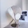 Sombrero de Felpa con Bloques de Color Estilo Milad para Mujer, Cálido de Invierno, Sombrero Japonés para Proteger los Oídos, Sombrero de Cazador a Prueba de Frío y Viento, Moderno