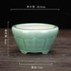 Vaso de cerâmica criativo mini vaso para suculentas vaso redondo quadrado vaso para varanda escritório mesa vasos para bonsai fábrica atacado