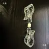 Clip de doble cabeza Clip transparente Soporte vertical para etiquetas de precio Restaurante Restaurante de Hot Pot Tarjeta de visualización de precios de platos Clip para anuncios POP
