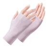 Guantes de Protección Solar de Verano Estilo Nuevo, Guantes de Seda Helada de Medio Dedo para Viajes al Aire Libre y Ciclismo, Protección UV, Manicura