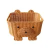 Cesta de Armazenamento Trançada à Mão, Cesta de Lanches e Frutas para Mesa, Cesta Decorativa em Formato de Animal, Cesta de Armazenamento de Brinquedos e Diversos