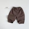 Calça Estilo Coreano Cor Retrô para Meninos e Meninas 2026 Primavera Novo Estilo Calça Casual Solta de Algodão Infantil