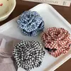Experiencia de Principio de Primavera ~ Pinza de Agarre de Flores a Cuadros Simple Pasador Avanzado Flor Grande Corea del Sur Accesorios para el Cabello Tocado Ins