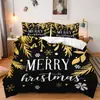 Temu Juego de Cama Navideño de Tres Piezas Enano Navideño Anciano Decoración del Hogar Juego de Cama de Tres Piezas Se Puede Enviar Jit
