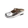 Pantuflas de Diseño Único con Suela Gruesa y Punta Cerrada para Mujer Moda Casual Primavera/Verano 2026 Mocasines Deslizables Medias Pantuflas Mary Jane para Mujer