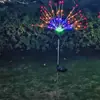 Luzes de fogos de artifício LED movidas a energia solar para jardins externos, pátios e gramados, fogos de artifício eletrônicos decorativos disponíveis para atacado