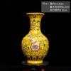 Jingdezhen Vaso de Cerâmica Ornamentos para Casa Estilo Étnico Retro Porcelana Rosa Flor de Escalada Chinesa Vaso Antigo Atacado