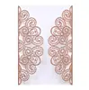 Papel brillante transfronterizo, cubierta de tarjeta de felicitación de boda estilo europeo, diseño de pavo real y floral cortado con láser, sobre para invitación de compromiso, en stock