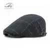 Boina Británica Retro a Cuadros para Hombre, Nuevo Estilo Primavera y Otoño, Gorra de Béisbol Juvenil, Gorra Delantera para Mujer, Sombrero de Artista, Moderno