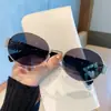 Nuevas Gafas de Sol Estilo Punk Retro Europeo y Americano Gafas de Sol con Montura Pequeña Ovalada para Hombres y Mujeres Gafas de Moda de Gama Alta Estilo Hong Kong
