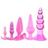 Conjunto de Seis Peças de Plug Anal, Plug Anal Sexy, Dispositivo Alternativo para Masturbação com Estimulação do Ponto G e Clitoriano para Flertes Masculinos e Femininos