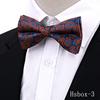 Nueva Corbata de Anacardo para Hombre Accesorios de Traje de Boda de Alta Gama Moda Pajarita Negra Roja de Doble Capa