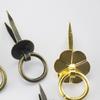 Gabinete Artesanal Antiguo Gabinete Cajón Manija Anillo de Cobre Chapado en Oro Imitación Manija de Anillo de Cobre Manija de Lata de Té Anillo de Tirador de Cubo de Medicina