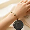 Pulseira Europeia e Americana Mais Vendida Transfronteiriça com Zircônia para Mulheres, Alto Padrão, Luxo Leve, Formato de Coração, Pulseira de Aço Titânio que Não Desbota