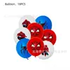 Decoração de Festa de Aniversário do Homem-Aranha Temática de Aranha Conjunto Copos de Papel Toalha Faixa Pratos