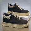 Zapatillas para Hombre Nuevo Estilo Primavera Caña Baja Versátiles Casuales de Cuero para Hombre que Aumentan la Altura Versátiles Calzado de Cuero para el Trabajo