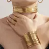 Collar de Acero Inoxidable Envuelto en Alambre Xinyixin Estilo Punk Europeo y Americano Pulsera Abierta Personalizada en Forma de C Joyería de Doble Uso