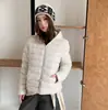 Jaqueta Puffer Popular com Capuz Canelado de Penas de Pato Brancas 90% para Mulheres, Estilo Curto, Moda Inverno 2026, Emagrecedora, Casaco Casual para Casal