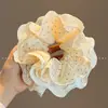 2026 Nuevo Scrunchie Infantil de Alta Elasticidad, Cuerda para el Cabello Coreana Oversize Estilo Perezoso, Banda Elástica de Gama Alta para Niñas