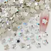 Broca para unha K9 branca de boutique, fundo plano, formato especial, imitação Hua Zi, não solta o fundo, tamanho mini pequeno, decorações de unha atacado