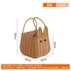 Cesta de Mimbre de Plástico con Forma de Animal Tejido Linda Cesta de Bocadillos Cesta de Cerdo Hecha a Mano Cesta Tejida de Flores para Frutas Almacenamiento
