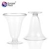 Procesando OEM Personalizado 3oz Desechable Plástico PS Transparente Alto Vino Tinto Martini Espesado Mousse Vaso para Leche Agria