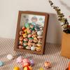 Songsong Boneca Brinquedo Jarro Oco 5cm Tridimensional Armazenamento Diy Bonito Armazenamento Moldura de Foto Enfeites Espécime Moldura de Foto de Flor Seca
