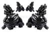 Ornamentos de Obsidiana Natural Pixiu Decoração para Casa e Escritório Ornamentos Pixiu Ornamentos Esculpidos Atacado