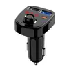 Receptor Bluetooth para Coche Reproductor MP3 sin Pérdida Convertidor USB de Música para Coche Cargador de Encendedor de Cigarrillos