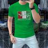 Camiseta de manga corta para hombre, nueva camiseta de verano de algodón mercerizado fino de alta calidad para hombre, camisa de cuello redondo de media manga estilo europeo