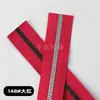 No. Cremallera de resina imitación metal de 5 dientes plateados y dientes platino con recubrimiento de lámina de oro y dientes recubiertos de plata para bolsas Cremallera # 7
