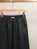 Pantalones Casuales de Pierna Ancha Rectos a Cuadros, Versátiles, Adelgazantes, Moda Coreana Nueva para Otoño e Invierno, de Gama Alta para Mujer, Shenzhen Nanyou