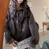 Ropa Femenina Retro Estilo Coreano 2026 Otoño Nuevas Llegadas Chaqueta de Cuero Chaqueta Casual Urbana Estilo Granja Corta