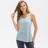 Novo Colete Solto para Roupas de Yoga, Cobertura Feminina Respirável com Toque Gelado de Nylon para Corrida e Esportes Fitness 12126