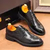 Zapatos casuales de cuero para hombre, nuevo modelo 2026, zapatos derby formales de negocios de cuero genuino, zapatos brogue para hombre, zapatos de boda para novio