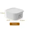 Caja de Almacenamiento para Refrigerador de Cocina Grado Alimenticio Especial para Congelador Crisper Organizador de Compartimento de Cocina Caja Sellada para Carne Congelada Antibacteriana