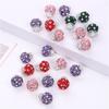Amazon gypsophila diamante cristal hongo bola de arcilla DIY con cuentas coche suelto con cuentas accesorios llavero al por mayor