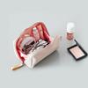 Bolsa de cosméticos feminina customizada de fábrica, cor doce coreana, multi-funcional, à prova d'água, com alça portátil para cosméticos