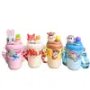Taza Aislada Judy de Zootopia Taza con Popote Linda para Niña Alto Valor Taza de Agua para Niños Estudiantes al Aire Libre Regalo