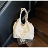 Bolsa de mano tipo tote con bordado de letras estilo coreano para mujer, nuevo bolso de mano ligero de nailon de gran capacidad, bolsa cruzada y de hombro casual