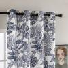 Cortina estilo americano lujo ligero pastoral sala de estar dormitorio sombreado hojas de lirio cortina fresca estampada cortina de puerta cortina flotante