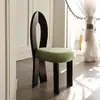 Cadeira de Jantar Italiana Preta Cadeira de Maquiagem Pantone Cadeira de Luxo Leve Banqueta de Maquiagem Cadeira de Mesa de Jantar de Designer