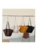 Bolso de Cubo Tejido Simple para Mujer 2026 Verano Nuevo Gran Capacidad Bolso de Mano Tote de Hombro Único Bolso Versátil para el Trabajo