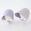 Chapéu de Bebê Fresco e Simples Estilo Corte, Chapéu de Sol Floral para Meninas Primavera e Verão, Chapéu Bucket de Aba Larga com Proteção Solar Dupla Face
