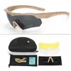 Gafas tácticas de tiro de combate especial CS para exteriores, gafas tácticas a prueba de viento, juego de gafas de sol polarizadas de combate