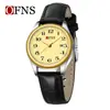 Reloj de Negocios Oufani, Esfera Grande Simple, Reloj de Cuarzo Digital Resistente al Agua 30m, Elegante Reloj de Pareja Luminoso con Calendario Simple