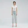 Jeans Casuales Simples de Estilo Harem Europeo y Americano para Mujer Nuevas Llegadas Primavera Verano 2026 Pantalones Cropped Versátiles Tipo Baguette Raedr