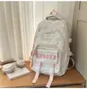 Mochilas de estilo coreano, modernas y estéticamente agradables para estudiantes de secundaria y preparatoria, con múltiples compartimentos, un diseño ligero y gran capacidad