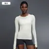 Playeras de Secado Rápido Yoyo para Mujer, Ropa de Entrenamiento de Pilates, Ropa de Entrenamiento Deportivo, Nuevas Camisetas de Manga Larga de Alta Gama para Primavera, Verano y Otoño